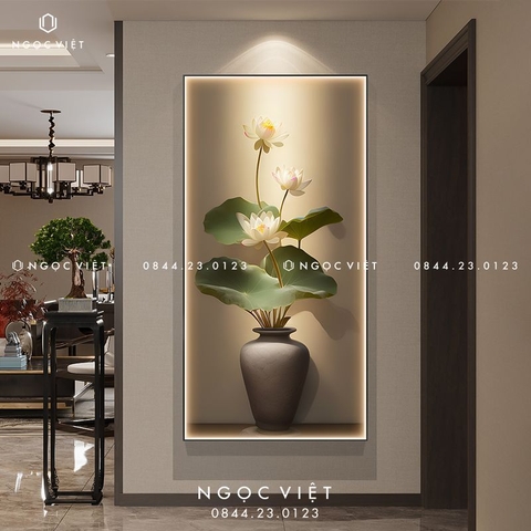 Tranh Đèn LED Tráng Gương - Dọc | Tranh Ngọc Việt - BMT DakLak | Tranh Ngọc Việt - Xưởng Tranh Đẹp Buôn Ma Thuột (BMT) DakLak