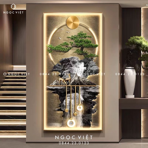 Tranh Đèn LED Tráng Gương - Dọc | Tranh Ngọc Việt - BMT DakLak | Tranh Ngọc Việt - Xưởng Tranh Đẹp Buôn Ma Thuột (BMT) DakLak