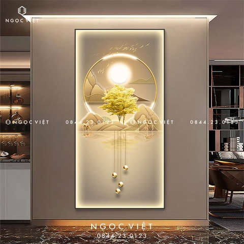 Tranh Đèn LED Tráng Gương - Dọc | Tranh Ngọc Việt - BMT DakLak | Tranh Ngọc Việt - Xưởng Tranh Đẹp Buôn Ma Thuột (BMT) DakLak