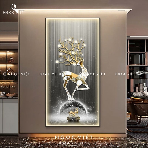 Tranh Đèn LED Tráng Gương - Dọc | Tranh Ngọc Việt - BMT DakLak | Tranh Ngọc Việt - Xưởng Tranh Đẹp Buôn Ma Thuột (BMT) DakLak