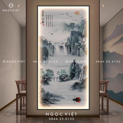 Tranh Đèn LED Tráng Gương - Dọc | Tranh Ngọc Việt - BMT DakLak | Tranh Ngọc Việt - Xưởng Tranh Đẹp Buôn Ma Thuột (BMT) DakLak