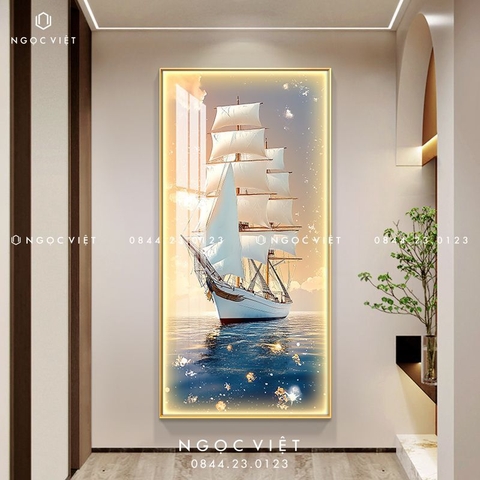 Tranh Đèn LED Tráng Gương - Dọc | Tranh Ngọc Việt - BMT DakLak | Tranh Ngọc Việt - Xưởng Tranh Đẹp Buôn Ma Thuột (BMT) DakLak