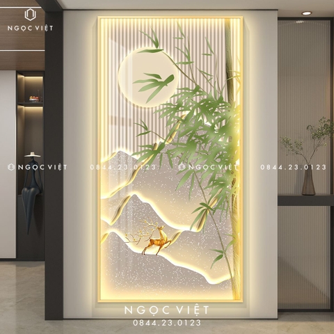 Tranh Đèn LED Tráng Gương - Dọc | Tranh Ngọc Việt - BMT DakLak | Tranh Ngọc Việt - Xưởng Tranh Đẹp Buôn Ma Thuột (BMT) DakLak