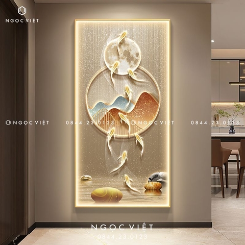 Tranh Đèn LED Tráng Gương - Dọc | Tranh Ngọc Việt - BMT DakLak | Tranh Ngọc Việt - Xưởng Tranh Đẹp Buôn Ma Thuột (BMT) DakLak