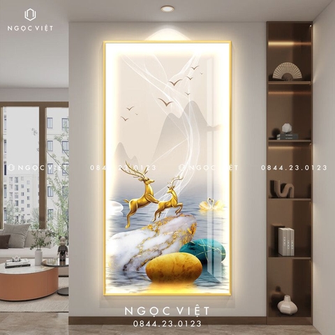 Tranh Đèn LED Tráng Gương - Dọc | Tranh Ngọc Việt - BMT DakLak | Tranh Ngọc Việt - Xưởng Tranh Đẹp Buôn Ma Thuột (BMT) DakLak