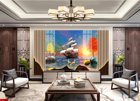 Tranh Lam Sóng LED | Tranh Ngọc Việt - Đắk Lắk | Tranh Ngọc Việt - Xưởng Tranh Đẹp Buôn Ma Thuột (BMT) DakLak