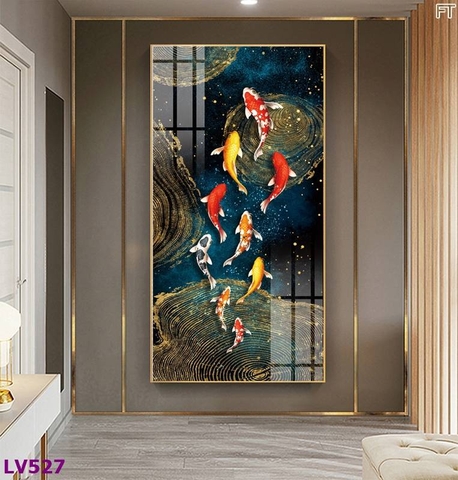 Tranh Cửu Ngư Quần Hội | Tranh Ngọc Việt - Đắk Lắk | Tranh Ngọc Việt - Xưởng Tranh Đẹp Buôn Ma Thuột (BMT) DakLak