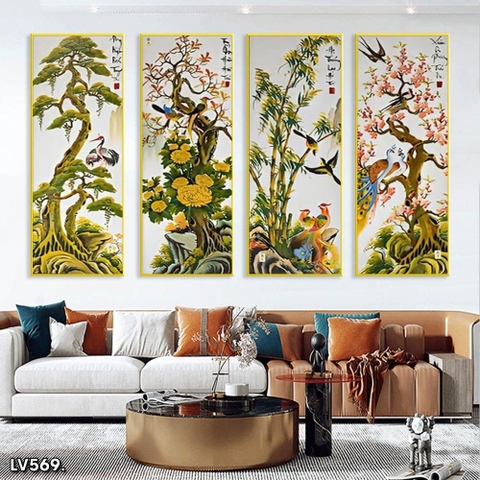 Tranh Tứ Quý Bốn Mùa | Tranh Ngọc Việt - Đắk Lắk | Tranh Ngọc Việt - Xưởng Tranh Đẹp Buôn Ma Thuột (BMT) DakLak