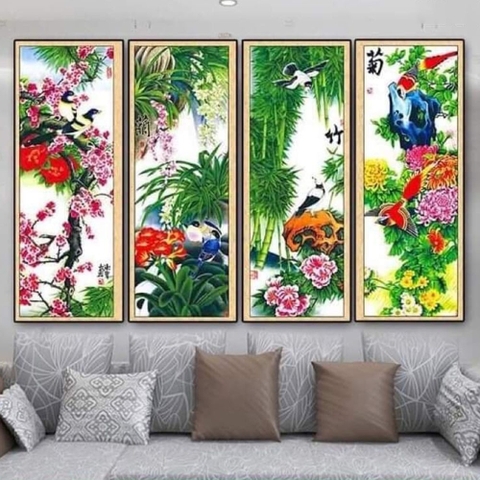 Tranh Tứ Quý Bốn Mùa | Tranh Ngọc Việt - Đắk Lắk | Tranh Ngọc Việt - Xưởng Tranh Đẹp Buôn Ma Thuột (BMT) DakLak