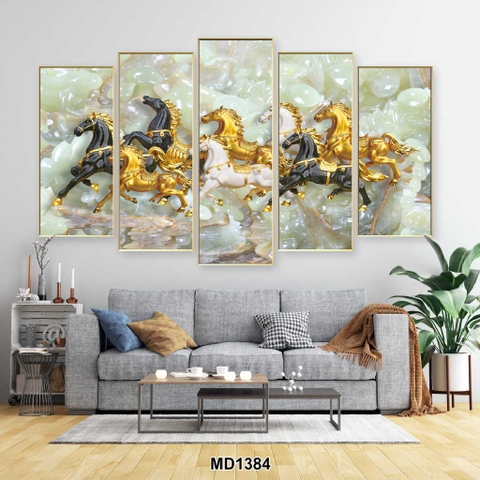 Bộ 5 Tranh Ghép Đẹp, Sang | Tranh Ngọc Việt - Đắk Lắk | Tranh Ngọc Việt - Xưởng Tranh Đẹp Buôn Ma Thuột (BMT) DakLak