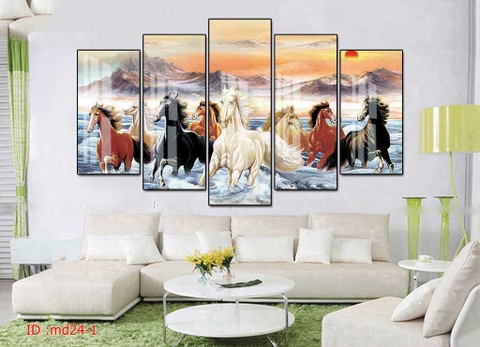 Bộ 5 Tranh Ghép Đẹp, Sang | Tranh Ngọc Việt - Đắk Lắk | Tranh Ngọc Việt - Xưởng Tranh Đẹp Buôn Ma Thuột (BMT) DakLak