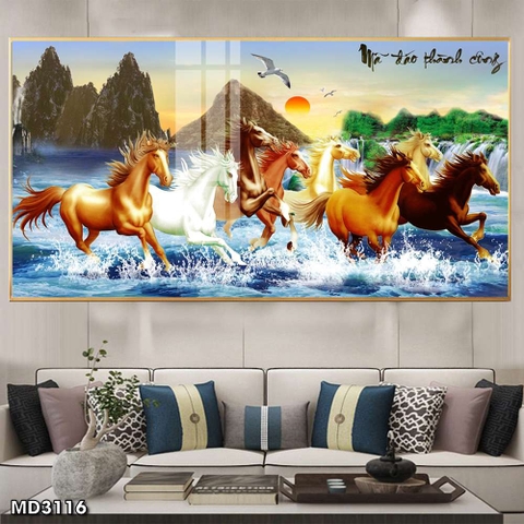 Tranh Mã Đáo Thành Công | Tranh Ngọc Việt - Đắk Lắk | Tranh Ngọc Việt - Xưởng Tranh Đẹp Buôn Ma Thuột (BMT) DakLak