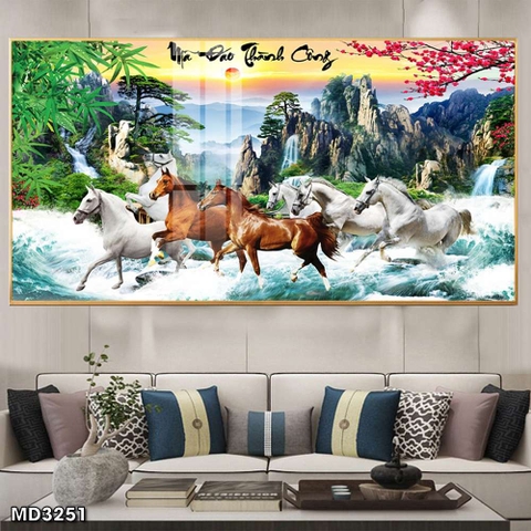 Tranh Mã Đáo Thành Công | Tranh Ngọc Việt - Đắk Lắk | Tranh Ngọc Việt - Xưởng Tranh Đẹp Buôn Ma Thuột (BMT) DakLak