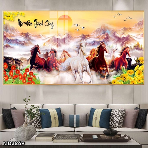 Tranh Mã Đáo Thành Công | Tranh Ngọc Việt - Đắk Lắk | Tranh Ngọc Việt - Xưởng Tranh Đẹp Buôn Ma Thuột (BMT) DakLak