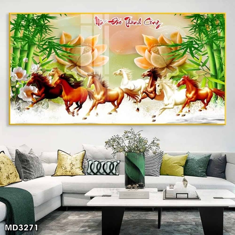 Tranh Mã Đáo Thành Công | Tranh Ngọc Việt - Đắk Lắk | Tranh Ngọc Việt - Xưởng Tranh Đẹp Buôn Ma Thuột (BMT) DakLak