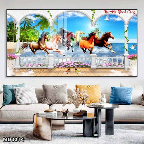 Tranh Mã Đáo Thành Công | Tranh Ngọc Việt - Đắk Lắk | Tranh Ngọc Việt - Xưởng Tranh Đẹp Buôn Ma Thuột (BMT) DakLak