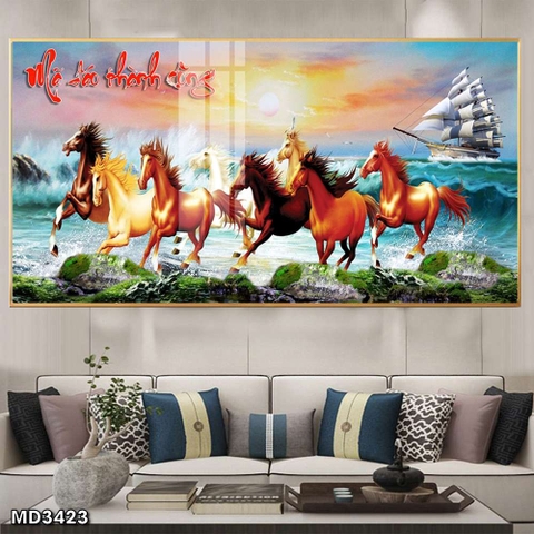 Tranh Mã Đáo Thành Công | Tranh Ngọc Việt - Đắk Lắk | Tranh Ngọc Việt - Xưởng Tranh Đẹp Buôn Ma Thuột (BMT) DakLak