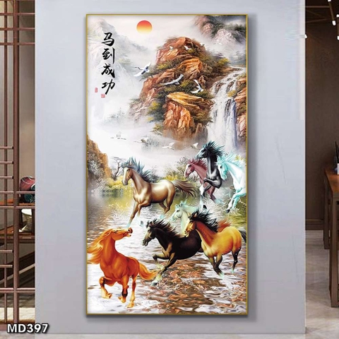 Tranh Mã Đáo Thành Công | Tranh Ngọc Việt - Đắk Lắk | Tranh Ngọc Việt - Xưởng Tranh Đẹp Buôn Ma Thuột (BMT) DakLak