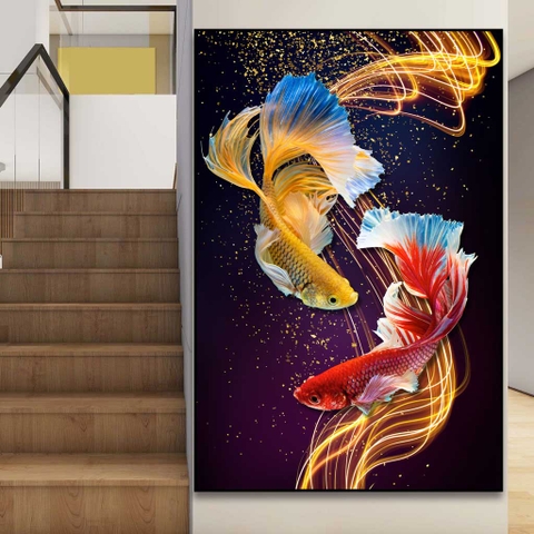 Tranh Cá Phong Thủy | Tranh Ngọc Việt - Đắk Lắk | Tranh Ngọc Việt - Xưởng Tranh Đẹp Buôn Ma Thuột (BMT) DakLak