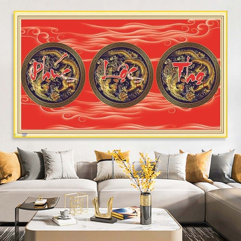 Tranh Phúc Lộc Thọ | Tranh Ngọc Việt - Đắk Lắk | Tranh Ngọc Việt - Xưởng Tranh Đẹp Buôn Ma Thuột (BMT) DakLak