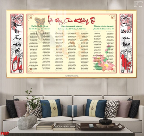 Tranh Lời Dạy Khổng Tử | Tranh Ngọc Việt - Đắk Lắk | Tranh Ngọc Việt - Xưởng Tranh Đẹp Buôn Ma Thuột (BMT) DakLak