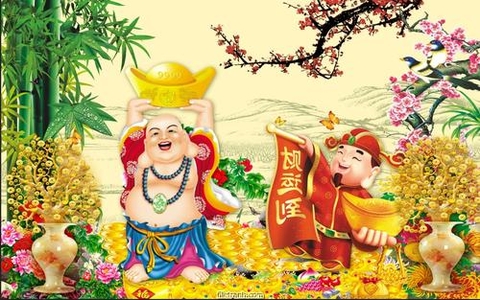 Tranh Phật Di Lặc | Tranh Ngọc Việt - BMT - Đắk Lắk | Tranh Ngọc Việt - Xưởng Tranh Đẹp Buôn Ma Thuột (BMT) DakLak