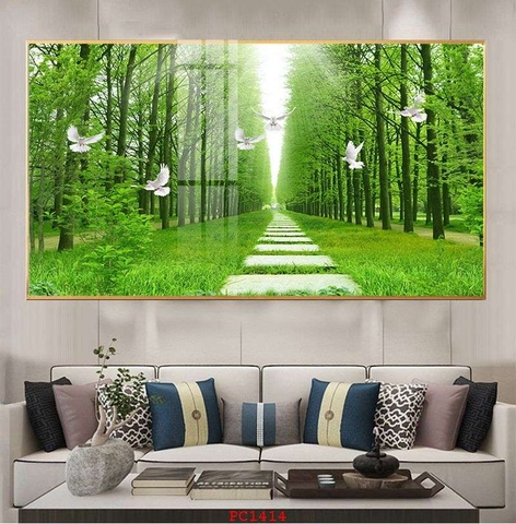 Tranh Phong Cảnh Rừng Cây | Tranh Ngọc Việt - Đắk Lắk | Tranh Ngọc Việt - Xưởng Tranh Đẹp Buôn Ma Thuột (BMT) DakLak