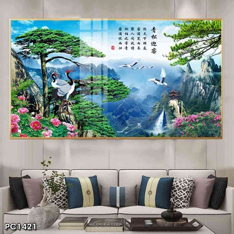 Tranh Phonh Cảnh Núi | Tranh Ngọc Việt - Đắk Lắk | Tranh Ngọc Việt - Xưởng Tranh Đẹp Buôn Ma Thuột (BMT) DakLak