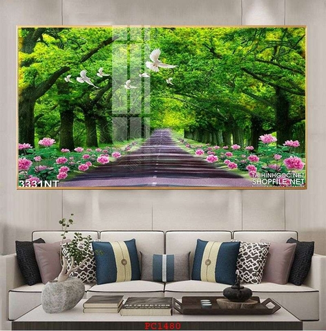 Tranh Phong Cảnh Rừng Cây | Tranh Ngọc Việt - Đắk Lắk | Tranh Ngọc Việt - Xưởng Tranh Đẹp Buôn Ma Thuột (BMT) DakLak