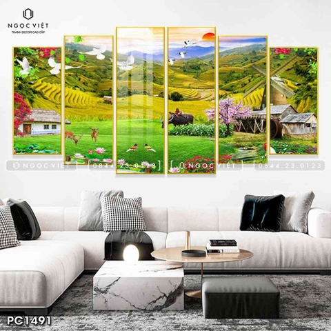 Bộ 6 Tranh Mới Đẹp | Tranh Ngọc Việt - Đắk Lắk | Tranh Ngọc Việt - Xưởng Tranh Đẹp Buôn Ma Thuột (BMT) DakLak