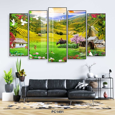 Bộ 5 Tranh Ghép Đẹp, Sang | Tranh Ngọc Việt - Đắk Lắk | Tranh Ngọc Việt - Xưởng Tranh Đẹp Buôn Ma Thuột (BMT) DakLak
