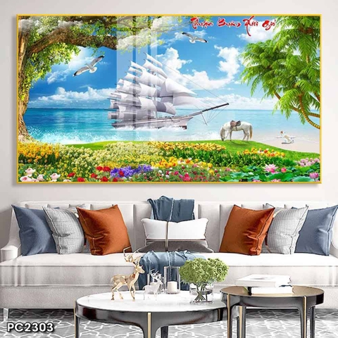 Tranh Thuận Buồm Xuôi Gió | Tranh Ngọc Việt - Đắk Lắk | Tranh Ngọc Việt - Xưởng Tranh Đẹp Buôn Ma Thuột (BMT) DakLak