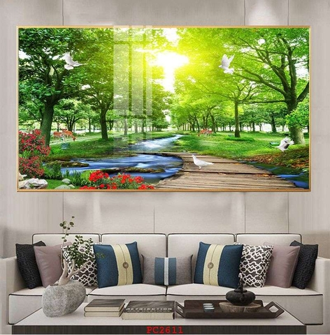 Tranh Phong Cảnh Rừng Cây | Tranh Ngọc Việt - Đắk Lắk | Tranh Ngọc Việt - Xưởng Tranh Đẹp Buôn Ma Thuột (BMT) DakLak