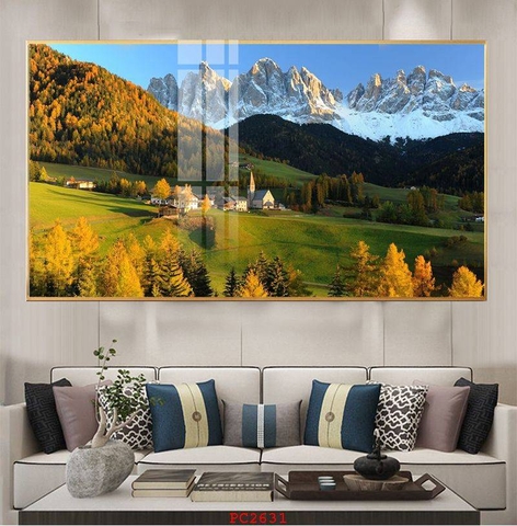 Tranh Phonh Cảnh Núi | Tranh Ngọc Việt - Đắk Lắk | Tranh Ngọc Việt - Xưởng Tranh Đẹp Buôn Ma Thuột (BMT) DakLak