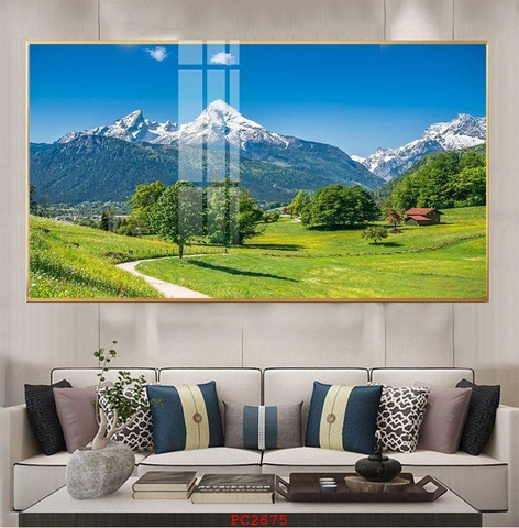 Tranh Phonh Cảnh Núi | Tranh Ngọc Việt - Đắk Lắk | Tranh Ngọc Việt - Xưởng Tranh Đẹp Buôn Ma Thuột (BMT) DakLak