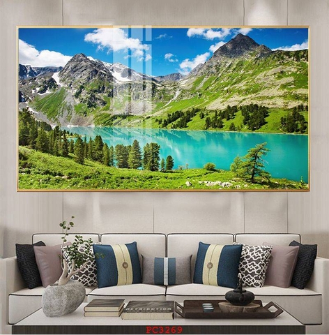 Tranh Phonh Cảnh Núi | Tranh Ngọc Việt - Đắk Lắk | Tranh Ngọc Việt - Xưởng Tranh Đẹp Buôn Ma Thuột (BMT) DakLak