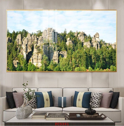 Tranh Phonh Cảnh Núi | Tranh Ngọc Việt - Đắk Lắk | Tranh Ngọc Việt - Xưởng Tranh Đẹp Buôn Ma Thuột (BMT) DakLak