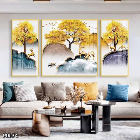 Tranh Hươu Tài Lộc | Tranh Ngọc Việt - Đắk Lắk | Tranh Ngọc Việt - Xưởng Tranh Đẹp Buôn Ma Thuột (BMT) DakLak