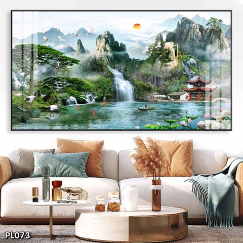 Tranh Sơn Thủy Ngang | Tranh Ngọc Việt - Đắk Lắk | Tranh Ngọc Việt - Xưởng Tranh Đẹp Buôn Ma Thuột (BMT) DakLak