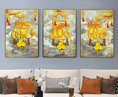 Tranh Phúc Lộc Thọ | Tranh Ngọc Việt - Đắk Lắk | Tranh Ngọc Việt - Xưởng Tranh Đẹp Buôn Ma Thuột (BMT) DakLak