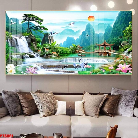 Tranh Sơn Thủy Ngang | Tranh Ngọc Việt - Đắk Lắk | Tranh Ngọc Việt - Xưởng Tranh Đẹp Buôn Ma Thuột (BMT) DakLak