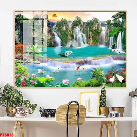 Tranh Sơn Thủy Ngang | Tranh Ngọc Việt - Đắk Lắk | Tranh Ngọc Việt - Xưởng Tranh Đẹp Buôn Ma Thuột (BMT) DakLak