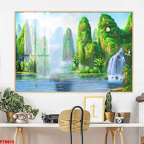 Tranh Sơn Thủy Ngang | Tranh Ngọc Việt - Đắk Lắk | Tranh Ngọc Việt - Xưởng Tranh Đẹp Buôn Ma Thuột (BMT) DakLak