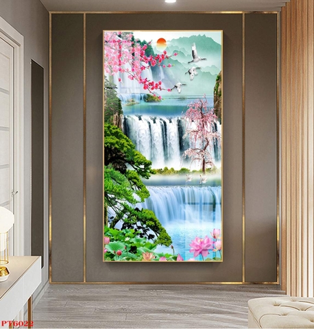 Tranh Sơn Thủy Dọc | Tranh Ngọc Việt - Đắk Lắk | Tranh Ngọc Việt - Xưởng Tranh Đẹp Buôn Ma Thuột (BMT) DakLak