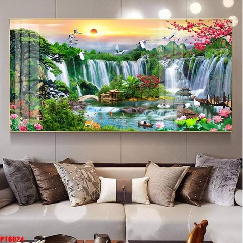 Tranh Sơn Thủy Ngang | Tranh Ngọc Việt - Đắk Lắk | Tranh Ngọc Việt - Xưởng Tranh Đẹp Buôn Ma Thuột (BMT) DakLak