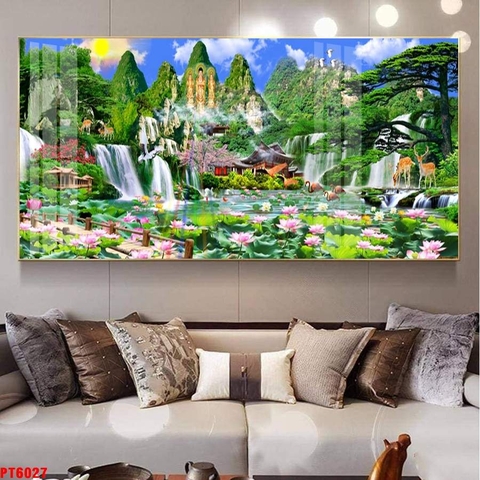 Tranh Sơn Thủy Ngang | Tranh Ngọc Việt - Đắk Lắk | Tranh Ngọc Việt - Xưởng Tranh Đẹp Buôn Ma Thuột (BMT) DakLak