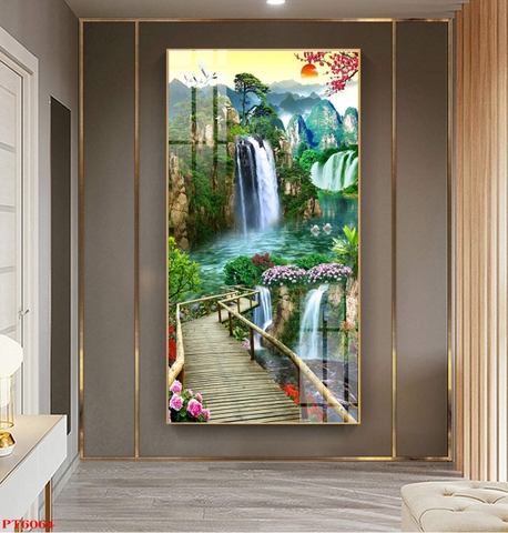 Tranh Sơn Thủy Dọc | Tranh Ngọc Việt - Đắk Lắk | Tranh Ngọc Việt - Xưởng Tranh Đẹp Buôn Ma Thuột (BMT) DakLak