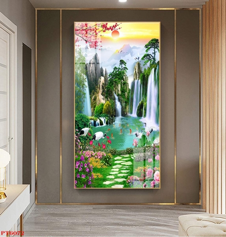 Tranh Sơn Thủy Dọc | Tranh Ngọc Việt - Đắk Lắk | Tranh Ngọc Việt - Xưởng Tranh Đẹp Buôn Ma Thuột (BMT) DakLak