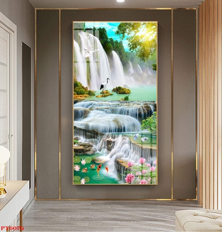 Tranh Sơn Thủy Dọc | Tranh Ngọc Việt - Đắk Lắk | Tranh Ngọc Việt - Xưởng Tranh Đẹp Buôn Ma Thuột (BMT) DakLak