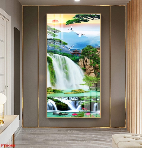 Tranh Sơn Thủy Dọc | Tranh Ngọc Việt - Đắk Lắk | Tranh Ngọc Việt - Xưởng Tranh Đẹp Buôn Ma Thuột (BMT) DakLak